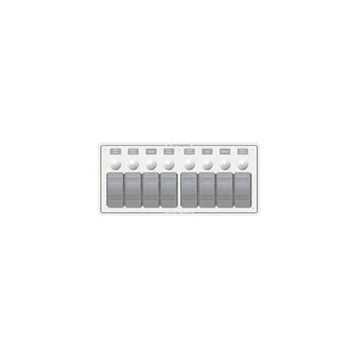 Blue Sea 8-Position IP66 Waterproof Panel Horizontal White