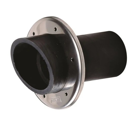 Rubber transom exhaust connection Ø 45 mm TRC45R