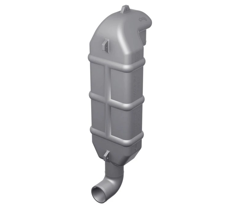 Exhaust gooseneck type LT45, for Ø 45 mm hose WLOCKLT45