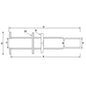 LONG BRASS SKIN FITTING 3/4inBSP 19mm HOSE 142mm  N-00392