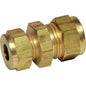 AG Brass Straight Coupling 1/2" x 3/8"  1-12180