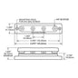 Blue Sea Common Busbar 4x 1/4" Stud + Cover