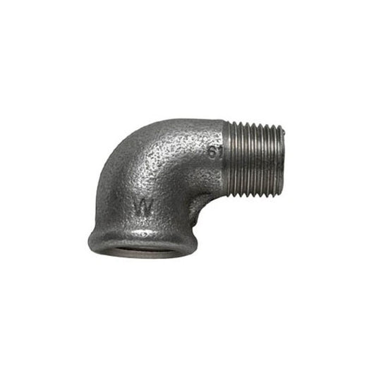 BLACK IRON 90 DEGREE MF ELBOW 1 1/2in BSP  N-01145