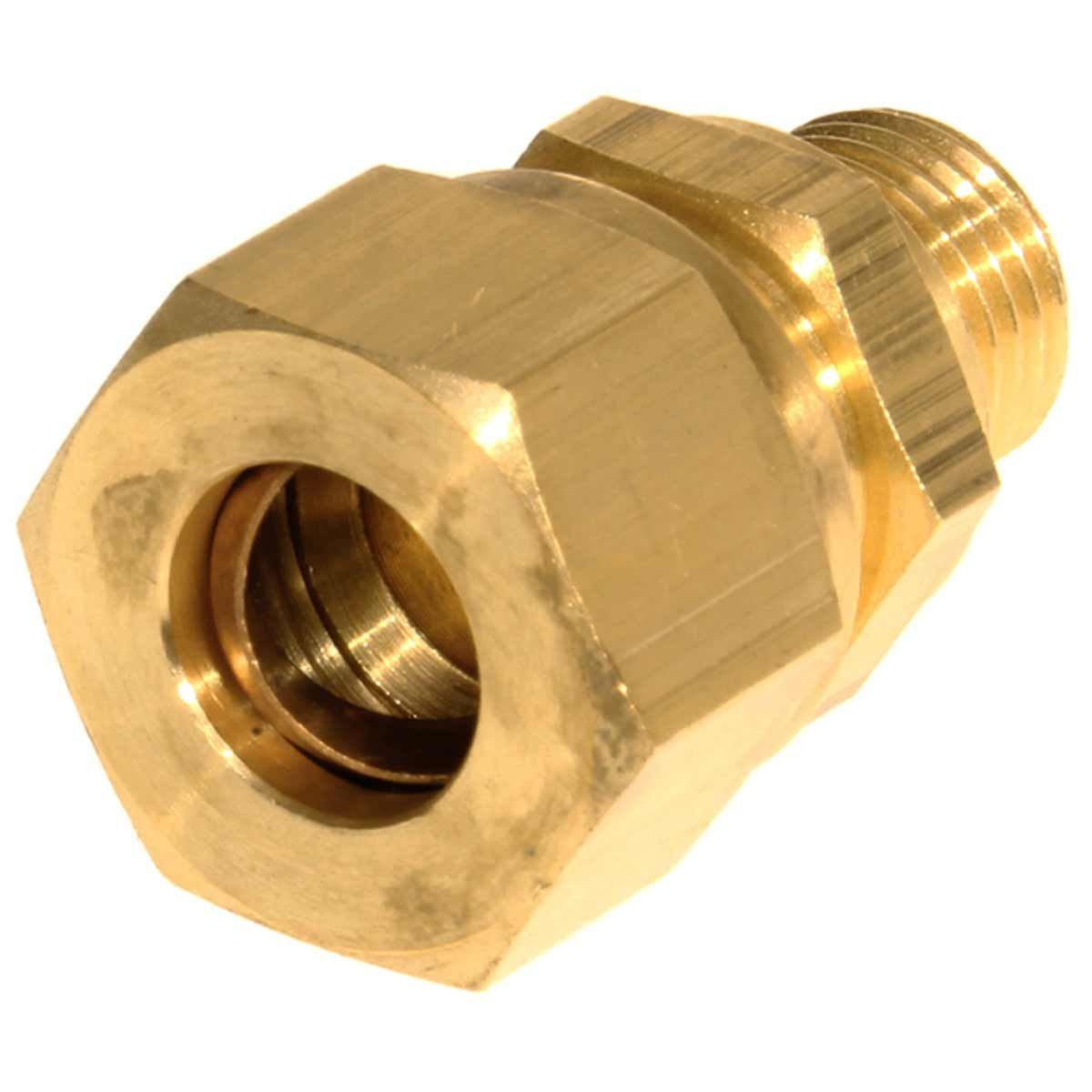 Male Parallel Stud Coupling 12mm Tube x 1/4in BSP  1-23820