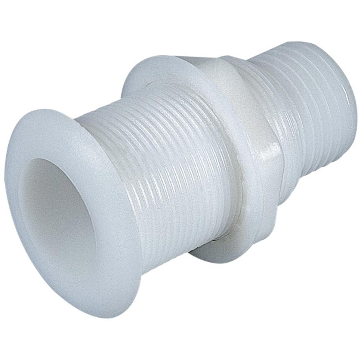 PLASTIC TRANSOM SOCKET 74mm DIA FOR 50mm HOSE WHT  6-22923