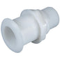 PLASTIC TRANSOM SOCKET 74mm DIA FOR 50mm HOSE WHT  6-22923