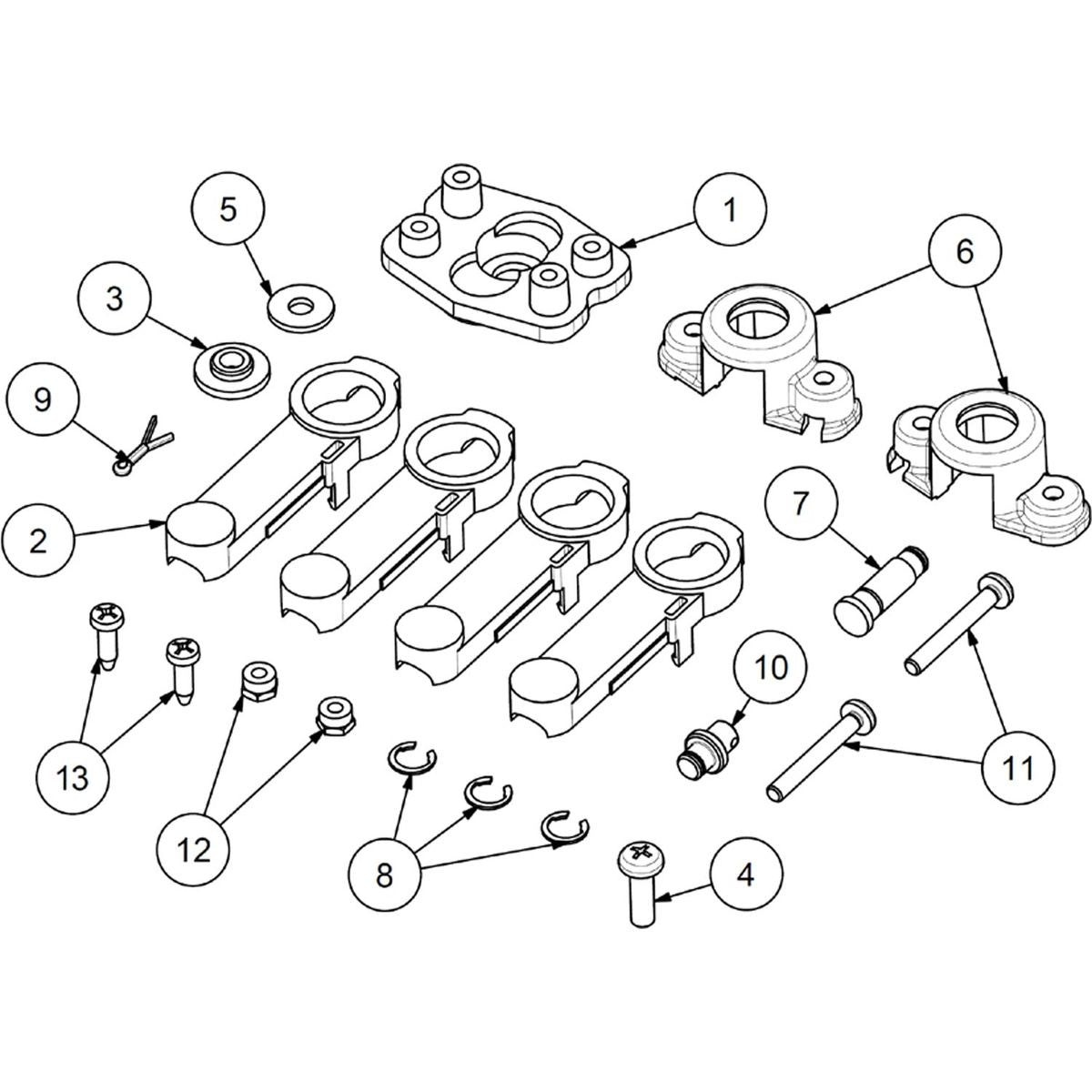 Ultraflex K74 Cable Connection Kit for B110 Controls & C5 MACH5 Cables