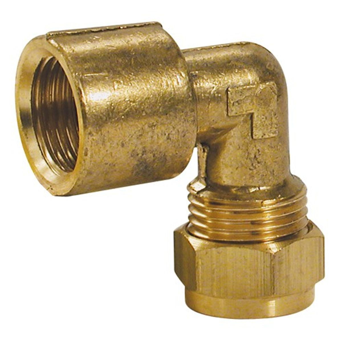 Female Parallel Stud Elbow Coupling 10mm Tube x 1/4in BSP  1-27830