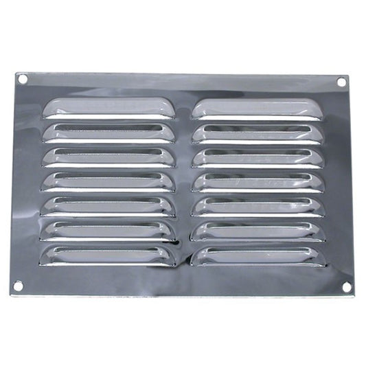 AG Hooded Louvre Vent Chrome 9" x 6"