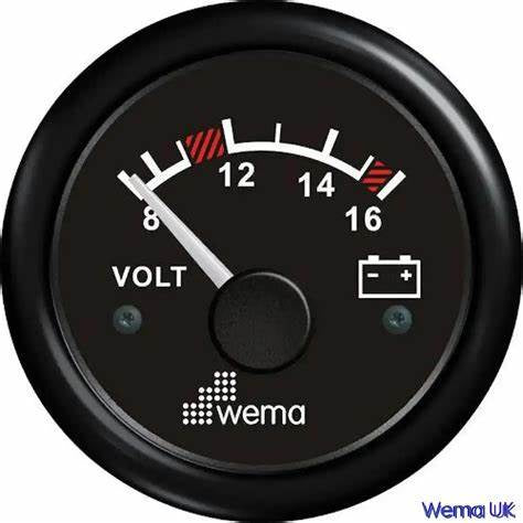 Wema Analogue Voltmeter Gauge 12v 110330