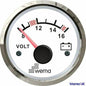 Wema Analogue Voltage Gauge 12v IPVR-WS-8-16 12v DC 52mm Ã˜ 8  110634