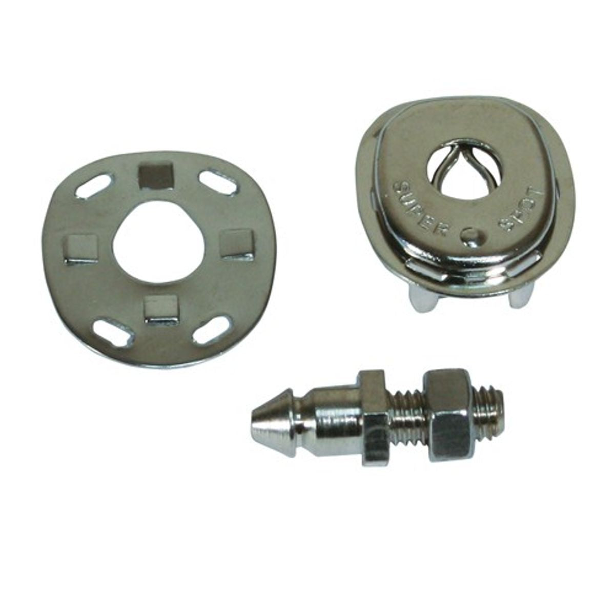 AG Lift-The-Dot Kit M5 Stud/Fabric DBL Nickel Plated x 5 Sets/Kit