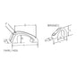 RWO 12mm Bridge Fairlead Black (x2)