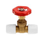 Hepworth HX35 Hep2o 15mm Inline Brass Gate Valve White  HX35/15