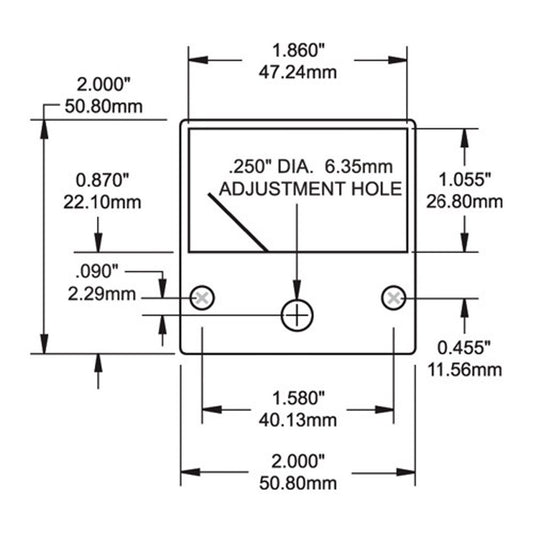 Blue Sea Voltmeter Micro 8-16V DC