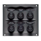 BEP Compact Marine Waterproof Panel 6 Switch Black