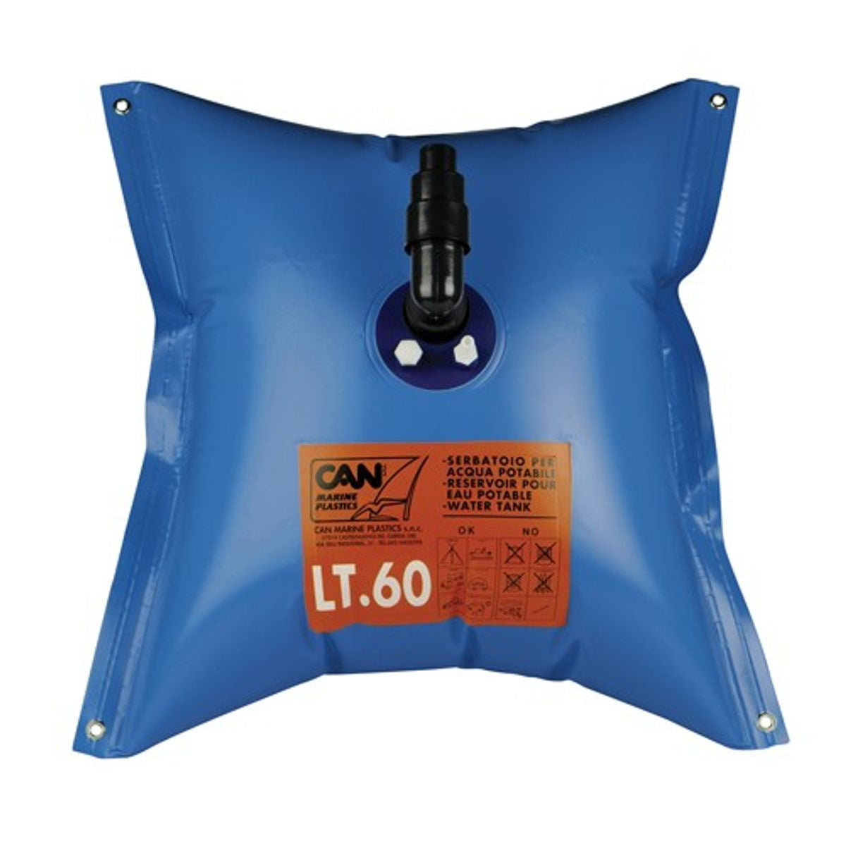 CAN 73x130cm FLEXIBL FRESH WATER TANK 150L RECT  9-97074