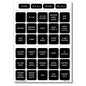 Blue Sea Square DC Label Kit (60)