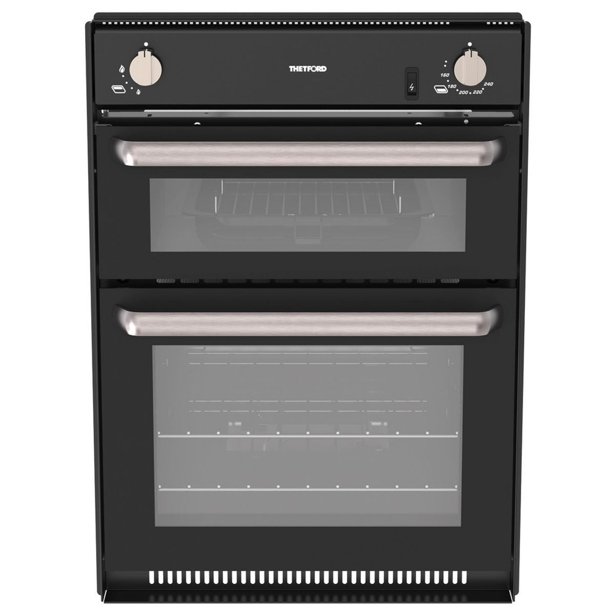 Thetford Midi Prima 1/2 Oven & Grill Black/Brushed Nickel