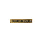 AG Rinse Out - Oblong Name Plate Brass
