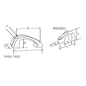 RWO 10mm Bridge Fairlead Black (x2)