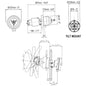 Ultraflex UP28T Tilt Mount Hydraulic Helm 28cc