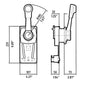 Ultraflex Single Lever Sail Boat Side Mount Control Black