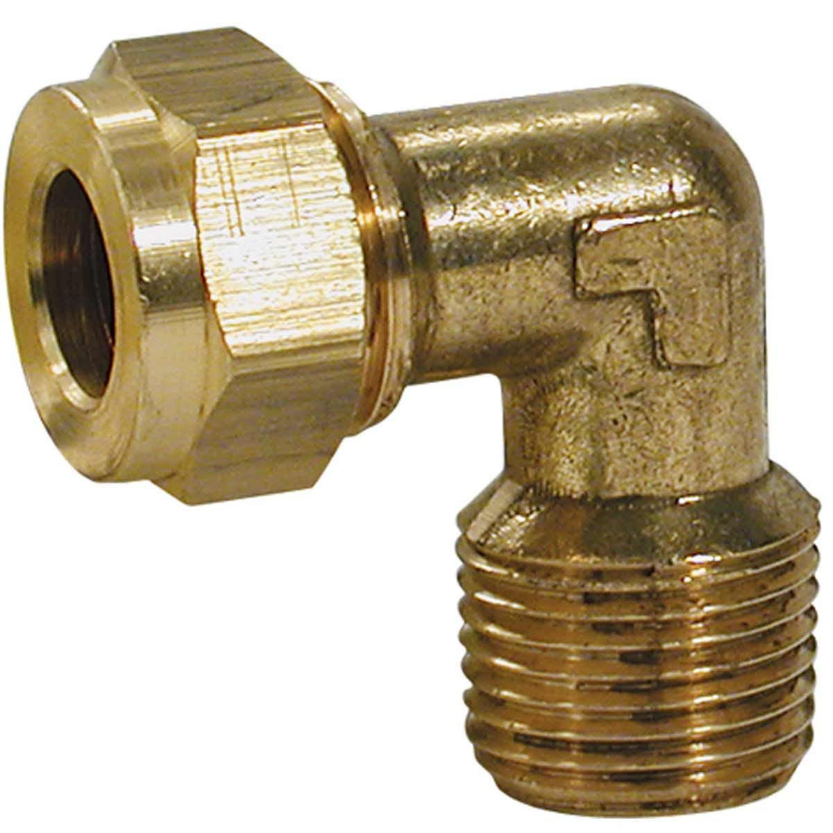 Male Stud Elbow Coupling 5/16in Tube x 3/8in BSPT  1-18555