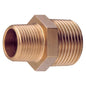 UNEQUAL NIPPLE BRONZE 1/2in -3/8inBSPT  1-78231