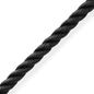 Marlow 3 Strand Polyester 6mm Black PER METRE