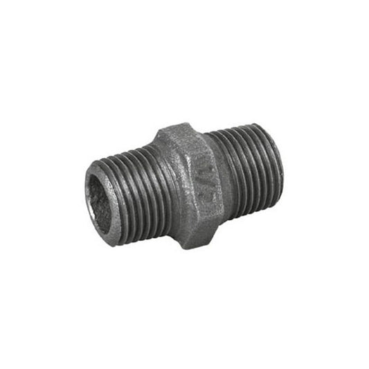 BLACK IRON HEXAGON NIPPLE 2in BSP  N-01216