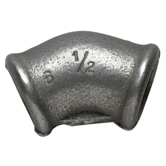 BLACK IRON 45 DEGREE F/F ELBOW 1 1/2inBSP GALV.  N-01115G