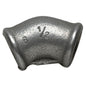 BLACK IRON 45 DEGREE F/F ELBOW 1 1/2inBSP GALV.  N-01115G