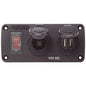 Blue Sea Accessory Panel 15A CB+ USB Socket + 12V Socket