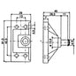 Uflex SP11 Black Gas Spring Bracket Zinc Plated Steel Stud