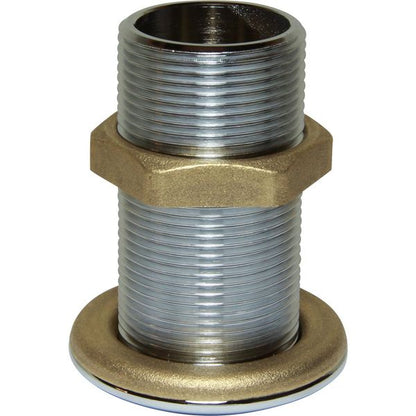 Maestrini Chrome Skin Fitting (Domed, 1-1/4" BSP, 83mm Long) 403446