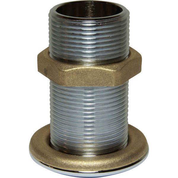 Maestrini Chrome Skin Fitting (Domed, 1-1/2" BSP, 84.5mm Long) 403447