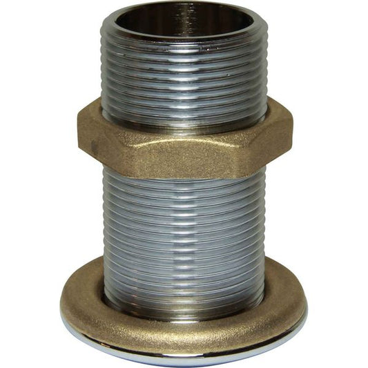 Maestrini Chrome Skin Fitting (Domed, 1-1/2" BSP, 84.5mm Long) 403447