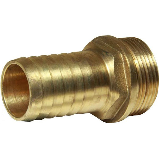 Maestrini Brass Straight Hose Tail (1" BSP Male to 32mm Hose)