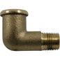 Maestrini Brass Compact 90° Elbow (1/8" BSPT Male / BSP Female)  407040