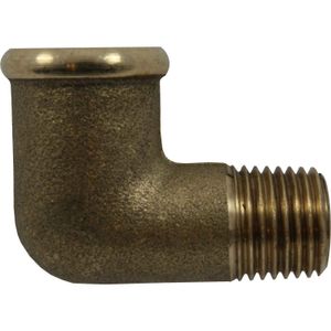 Maestrini Brass Compact 90° Elbow (1/4" BSPT Male / BSP Female) 407041