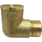 Maestrini Brass Compact 90° Elbow (1/2" BSPT Male / BSP Female) 407043