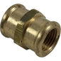 Maestrini Brass Equal Socket (1/4" BSP Female)  407201