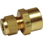 AG Brass Female Stud Coupling 1/4" - 3/8" BSPF  1-17041