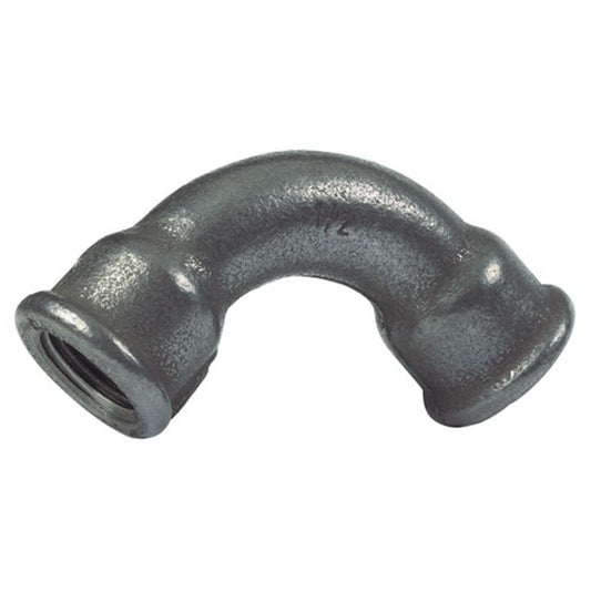 BLACK IRON 90 DEGREE F/F SWEPT BEND 1 1/2inBSP GALV  N-01155G