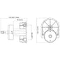 Ultraflex T85 Rotary Steering Helm with White Bezel