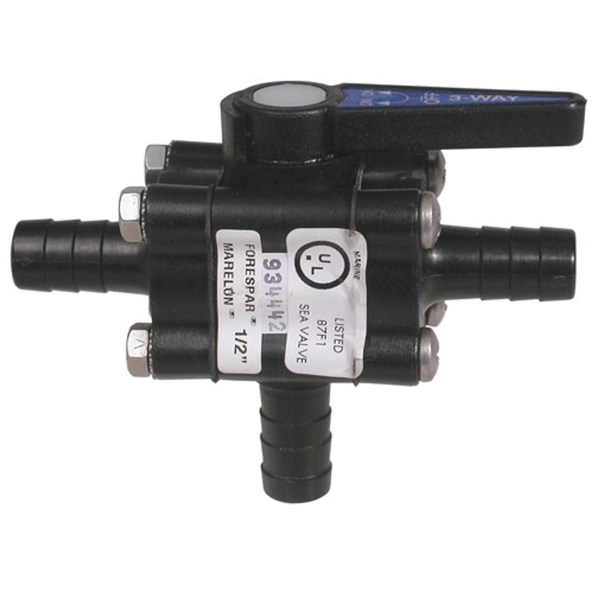 FORESPAR 3 WAY BALL VALVE 3/4inHOSE  3-80242