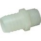 PLASTIC CONNECTOR 1/2in NPT-3/4in HOSE  3-95012