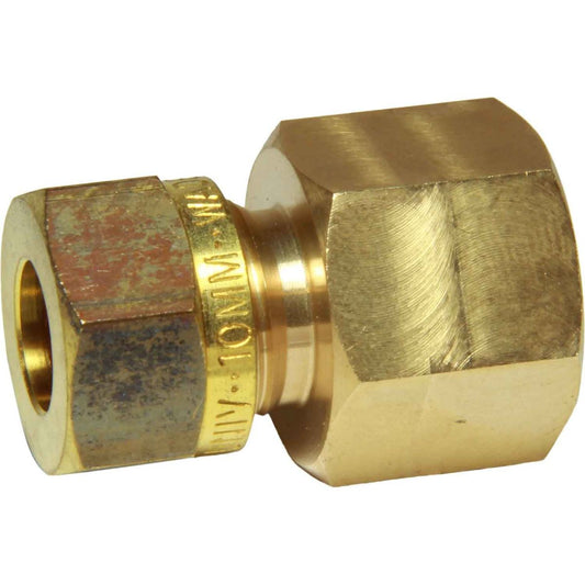 Female Parallel Stud Coupling 10mm Tube x 3/8in BSP  1-22510