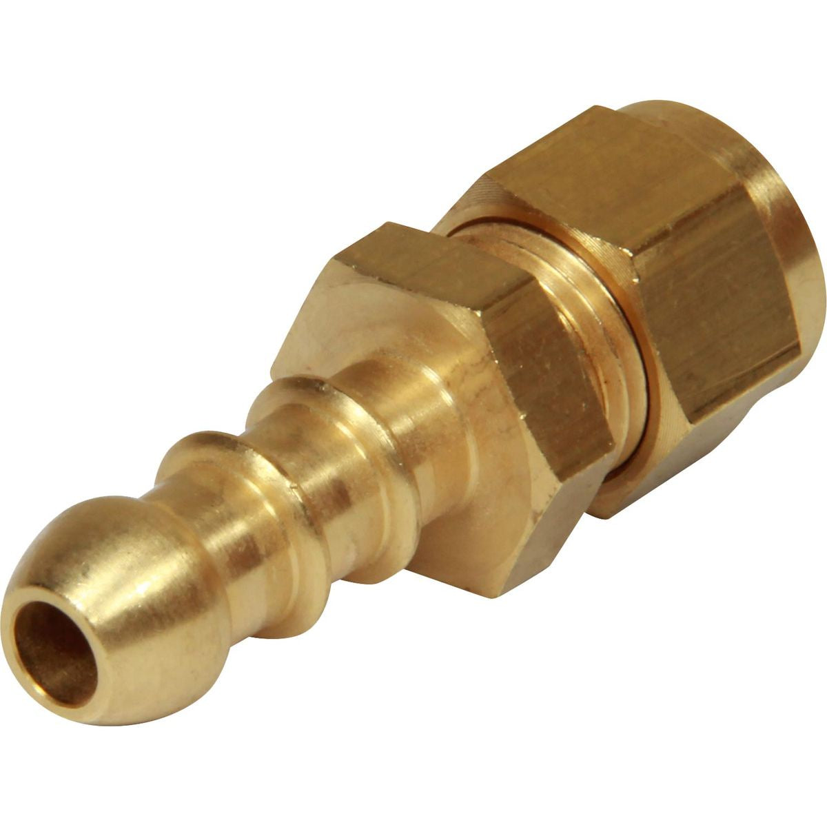 BRASS COUPLING 5/16inTUBE OD-3/8inHOSE CARDED  1-16277P